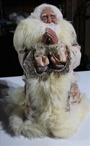 Saint Nick, one of a kind from Mrs. Lamping's large collection, 19 in. T. (1 of 4)
