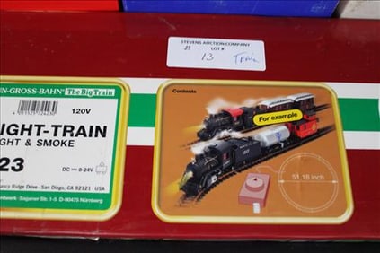 LG. Gage train set with track, runs indoor and outdoor with controls