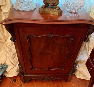 Pair of mahogany sheet music cabinet, can be used as nightstands