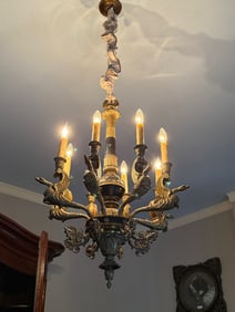 8 light chandelier