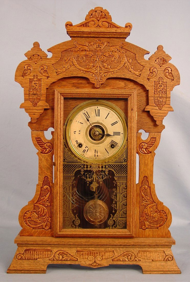 Seth Thomas Giant No. 3, Clock, 25in. T, 17in. W: Seth Thomas Giant No. 3, Clock, 25in. T, 17in. W