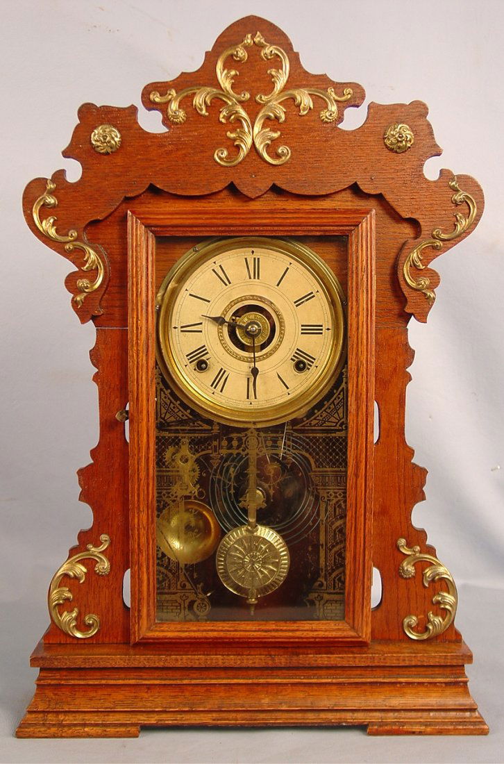 Seth Thomas Metal Series Clock, 23in. T, 15in. W: Seth Thomas Metal Series Clock, 23in. T, 15in. W