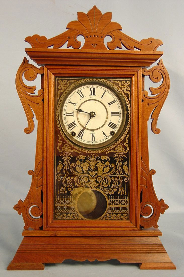 Seth Thomas Newark Clock, 22in. T, 14in. W: Seth Thomas Newark Clock, 22in. T, 14in. W
