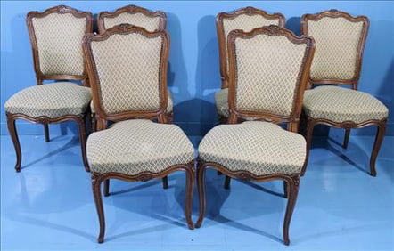 Set of 6 French Provincial Dinning Chairs