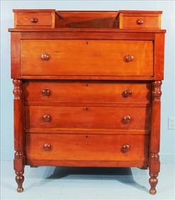 Antique Empire Cherry Six Drawer Chest