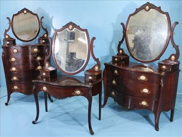 3 Piece Mahogany French Bedroom Set Attr to Horner