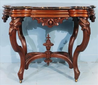 Victorian Marble Top Parlor Table