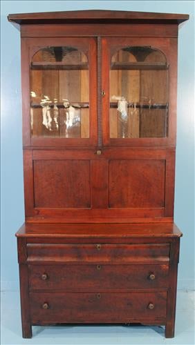 Antique Mahogany Book Case Secretary (1 of 4)