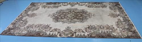 Turkish Oushak Rug in Beige