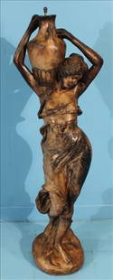 Terracotta Statute Depicting Classical Figure: Terracotta Statute Depicting Classical Figure, 48 in. T
