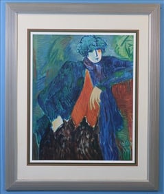 Artist Proof of Lithograph on Board Signed Barbara Wood