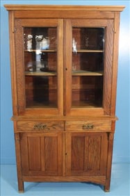 Antique Oak Kitchen Cabinet
