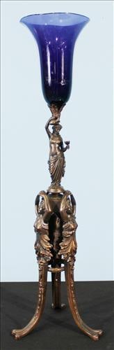 Russian Purple Glass Bronze Mounted Centerpiece (1 of 3)