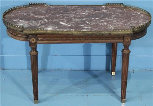 French Marble Top Table (1 of 3)