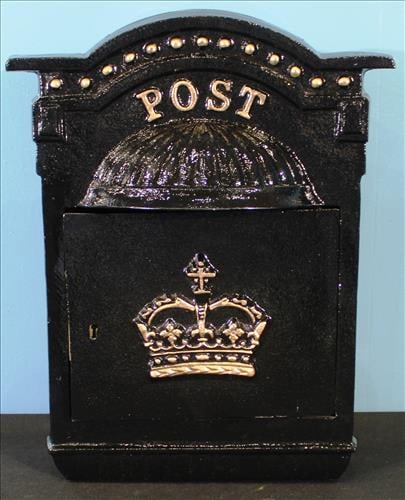 Cast Metal Wall Mounted Post Box (1 of 3)