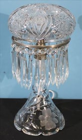 Brilliant Cut Glass Boudoir Lamp