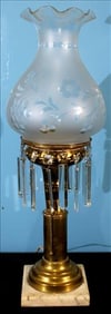Fine Brass Astral Lamp Stamped Cornelius & Co.