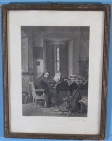 Early Print of "Beethoven in his Study"