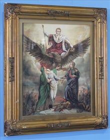 Print Depicting Napolean on Eagle