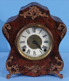 Wooden E. Ingram Company Mantle Clock