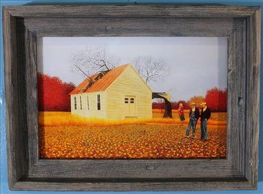 Print of Carroll Claor's Oil Painting "Broken Church"