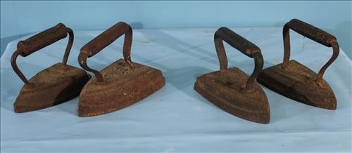 Group of 4 Smoothing Irons or Door Stops