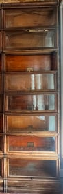 8 stack Barrister bookcase, sold in a single unit, 104 in. H, 34 in. W, 9.5 in. D.