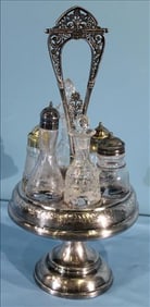 Victorian Silver Plated Cruet Set