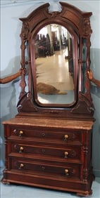 Victorian Rosewood Mitchell and Rammelsberg Dresser