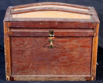 Wooden Humpback Chest or Strongbox