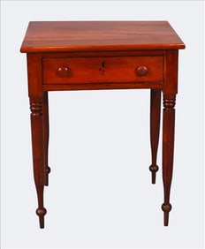 Southern Sheraton Cherry One-Drawer Work Table