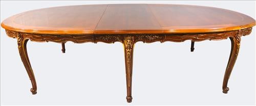 French Louis XV Style Carved Extension Dining Table, Attr. to Francois Linke