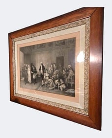Historic Engraving “Presentation de la Mariée?? by J. Bailey, from the Hunt-Phalen Mansion