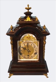 German Baroque Revival Mantel Clock, Late 19th Century