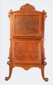 Victorian Walnut Portfolio or Sheet Music Stand, Late 19th Century