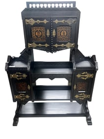 Aesthetic Movement Ebonized Cabinet Attr. Kimball and Cabus
