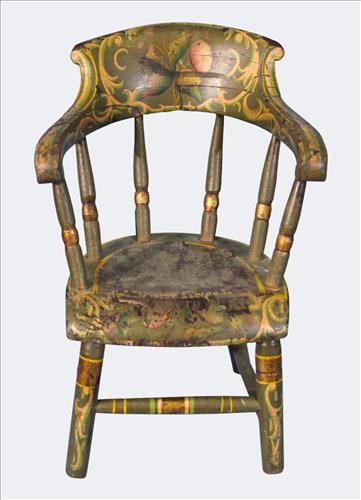 Painted Miniature Windsor-Style Chair, 19th Century (1 of 2)