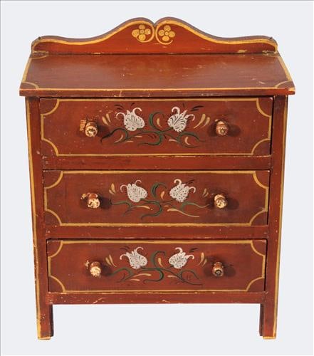 Miniature Painted Chest of Drawers (1 of 3)