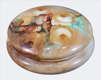 Limoges Porcelain Powder Box, France