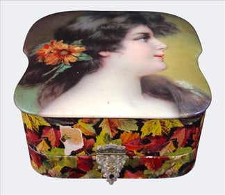 Victorian Celluloid Dresser Box, Late 19th/Early 20th Century