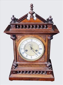 Hamburg American Clock Company (H.A.C.) 14-Day Strike Mantel Clock, Late 19th Century