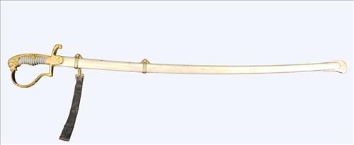 German Imperial Lion-Head Officer's Sword with Scabbard