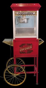 Pasadena Popper Popcorn Machine on Cart