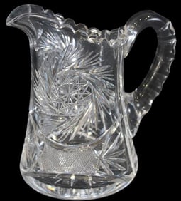 American Brilliant Cut Glass Pitcher