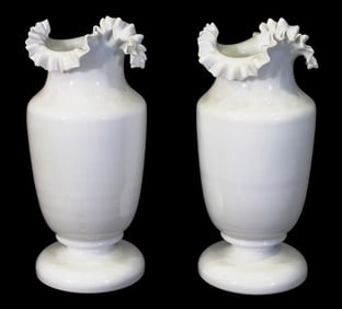 Pair of Bristol Glass Vases