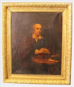 Large Oil on Canvas Portrait of James E. Edwards, Attr. To Francis Williams