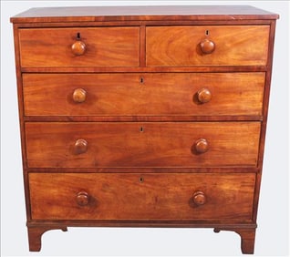 Period Southern Mahogany and Cherry Chest of Drawers, c. 1830-1845