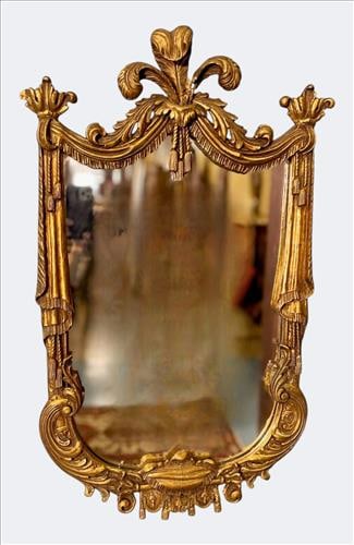 Louis XVI-Style French Giltwood Wall Mirror, 19th Century (1 of 3)