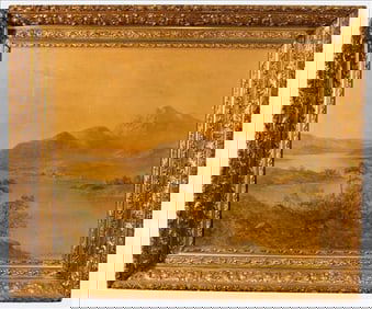 After Alfred de Breanski Sr., "Highland Landscape", Early Chromolithograph Print