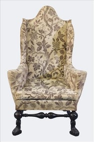 Chippendale Style Wingback Chair